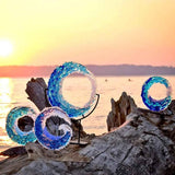 Ocean Wave Sculpture Blue Wave Ornaments Ocean Art for Desktop Decoration In Australia - Darrahopens