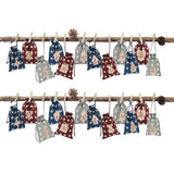 Advent Calendar Gift Bags DIY Countdown Calendar Christmas Bags with Drawstring 24 Days Hanging Gift Bags for Christmas Decorations Wood Board In Australia - Darrahopens