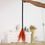 5Pcs Halloween Witch Brooms Plastic Witch Broomstick Wizard Flying Broom for Halloween Party Haunted House Decoration