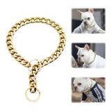 Dog Chain Pet Dog Metal Gold Collar Necklace Pet Jewelry Accessories for Four Seasons