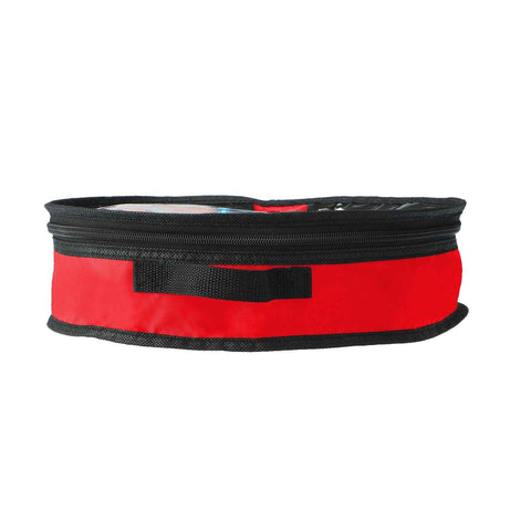 Wreath Storage Bag Christmas Holiday Decoration 420D Nylon 24in Transparent PVC Red L 21x17x4cm In Australia - Darrahopens