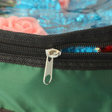 Wreath Storage Bag Christmas Holiday Decoration 420D Nylon 24in Transparent PVC Red L 21x17x4cm