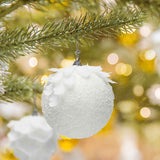Foam Ball Snow White Christmas Ball Pendant Christmas Tree Decoration Pendant In Australia - Darrahopens
