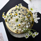 Flower Insert Lid Metal Grid for home centerpiece 15.2cm diameter