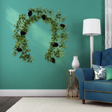 Artificial Rattan Halloween Black Decoration Interior Home Hanging Decoration Rose Rattan Artificial Money Leaf
