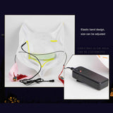 Led Fox Drift Mask Halloween Mask Light Up for Masquerade Parties Carnival In Australia - Darrahopens