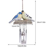 Rustic Bird Wind Chimes Outdoor Hanging Wind Chime Home Patio Decoration In Australia - Darrahopens