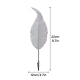Christmas Tree Leaves Ornament Glittery Leaf with Clip Tree Hanging Baubles Decor for Christmas Home Party Decoration