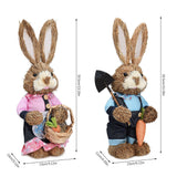 Rustic Easter Home Decor - Bunny Figurine Party Supplies