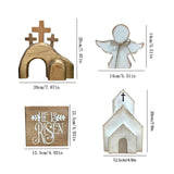 Easter Wooden Angel House Laminated Tray Decoration In Australia - Darrahopens