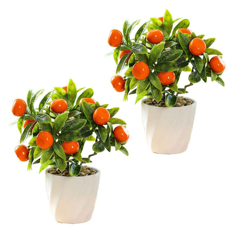 Artificial Fruit Tree Potted Small Potted Simulation Planting Pot Ornament Decoration In Australia - Darrahopens