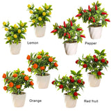 Artificial Fruit Tree Potted Small Potted Simulation Planting Pot Ornament Decoration In Australia - Darrahopens