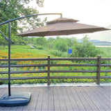 3m Double Top Sunshade Umbrella Cloth Replace Outdoor Courtyard Garden Umbrella Surface Replace Rainproof Sunshade Cloth