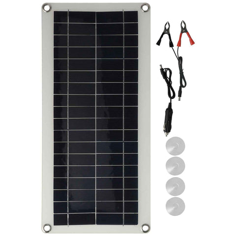 20W Flexible Polycrystalline Solar Panel Controller Dual USB Solar Charger for Car RV Marine Boat In Australia - Darrahopens