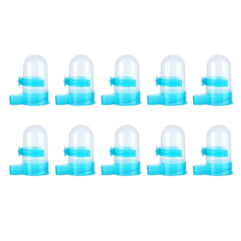 10Pcs Plastic Automatic Bird Food Feeder Hanging Bird Water Dispenser for Parrots Hamster In Australia - Darrahopens