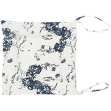 Chair Cushion Simple Pure Cotton Linen Thick NonSlip Soft Seat Cushion for Floor(White Ink )