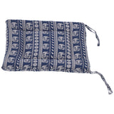 Chair Cushion Simple Pure Cotton Linen Thick NonSlip Soft Seat Cushion for Floor(Blue Elephant )