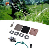 Carburetor Air Filter Fuel Filter Sparking Plug Fuel Pipe Kit for STIHL FS38 FS45 FS46 FS55 KM55 FS85