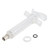 Veterinary Use Syringe Plastic Steel Adjustable Manual Feeding Injector for Livestock Farm20ml 14.5cm / 5.7in In Australia - Darrahopens