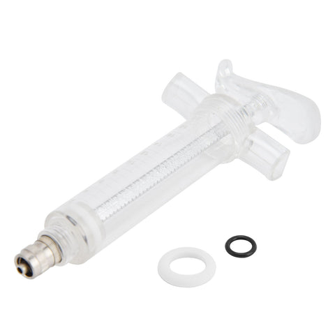 Veterinary Use Syringe Plastic Steel Adjustable Manual Feeding Injector for Livestock Farm20ml 14.5cm / 5.7in In Australia - Darrahopens