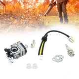 Carburetor Kit Spark Plug Oil Tube Assembly for Poulanpro 46cc Pr46bt Poulan Pro Blower Kit 967086901