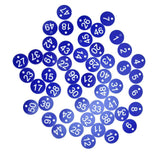 50PCS Numbered Label Numbered Tag for Farm Livestock Beekeeping Husbandry Breeding Supplies1-50 Blue In Australia - Darrahopens