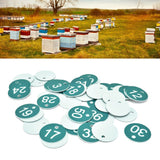 50PCS Numbered Label Numbered Tag for Farm Livestock Beekeeping Husbandry Breeding Supplies1-50 Green
