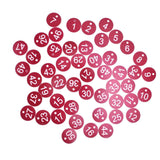 50PCS Numbered Label Numbered Tag for Farm Livestock Beekeeping Husbandry Breeding Supplies1-50 Red In Australia - Darrahopens