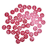 50PCS Numbered Label Numbered Tag for Farm Livestock Beekeeping Husbandry Breeding Supplies1-50 Red In Australia - Darrahopens
