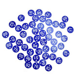 50PCS Numbered Label Numbered Tag for Farm Livestock Beekeeping Husbandry Breeding Supplies51-100 Blue