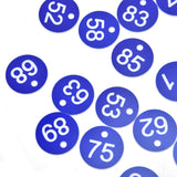 50PCS Numbered Label Numbered Tag for Farm Livestock Beekeeping Husbandry Breeding Supplies51-100 Blue