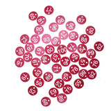 50PCS Numbered Label Numbered Tag for Farm Livestock Beekeeping Husbandry Breeding Supplies51-100 Red In Australia - Darrahopens