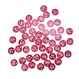 50PCS Numbered Label Numbered Tag for Farm Livestock Beekeeping Husbandry Breeding Supplies51-100 Red In Australia - Darrahopens