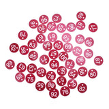 50PCS Numbered Label Numbered Tag for Farm Livestock Beekeeping Husbandry Breeding Supplies51-100 Red In Australia - Darrahopens