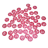 50PCS Numbered Label Numbered Tag for Farm Livestock Beekeeping Husbandry Breeding Supplies51-100 Red In Australia - Darrahopens