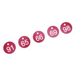 50PCS Numbered Label Numbered Tag for Farm Livestock Beekeeping Husbandry Breeding Supplies51-100 Red