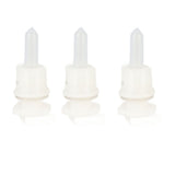 3‑Set Lamb Nipple Durable Plastic PP White Veterinary Feeding Pritchard Nipple for Pig Sheep