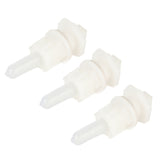 3‑Set Lamb Nipple Durable Plastic PP White Veterinary Feeding Pritchard Nipple for Pig Sheep