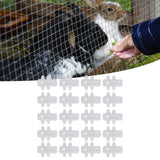 20PCS Rabbits Cage Cards Galvanized Sheet Iron Rabbits Cage Door Feeder Card Farming Equipment