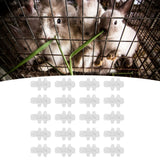 20PCS Rabbits Cage Cards Galvanized Sheet Iron Rabbits Cage Door Feeder Card Farming Equipment