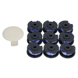 9Pcs Trimmer Spool Line with Cap Replacement Parts Fit for Ryobi 18/24/40V Lawn Mower In Australia - Darrahopens