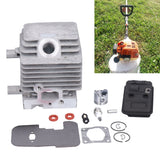 Cylinder Piston Exhaust Muffler Gasket Kit Fit for Stihl FS75 FS80 FS85 Brush Cutter Trimmer