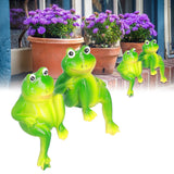 Frog Decor Hand Made Resin Micro Landscape Durable Fadeless Gift Frog Garden Decor for Home