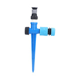 Lawn Sprinkler 1/2 in 360° Rotatable Adjustable Irrigation Sprayer with Ground Spike for Fruit Trees Shrubs Greenhouses