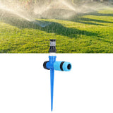 Lawn Sprinkler 1/2 in 360° Rotatable Adjustable Irrigation Sprayer with Ground Spike for Fruit Trees Shrubs Greenhouses