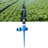 Lawn Sprinkler 1/2 in 360° Rotatable Adjustable Irrigation Sprayer with Ground Spike for Fruit Trees Shrubs Greenhouses