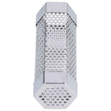 Smoker Tube 304 Stainless Steel Portable Hex Stable Barbecue Smoke Generator Pipe for Cold Hot Smoking Grilled Foods15.4x5cm(6 Inches)