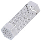 Smoker Tube 304 Stainless Steel Portable Hex Stable Barbecue Smoke Generator Pipe for Cold Hot Smoking Grilled Foods15.4x5cm(6 Inches)
