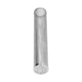 Smoker Box Cylindrical Detachable Large Capacity Fruit Wood BBQ Pellet Smoker Tube for Outdoor CampingL 30.6x5.3cm