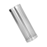 Smoker Box Cylindrical Detachable Large Capacity Fruit Wood BBQ Pellet Smoker Tube for Outdoor CampingS 15.3x5.3cm